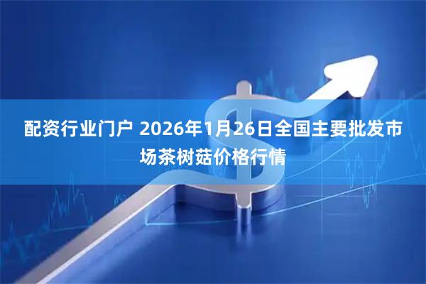 配资行业门户 2026年1月26日全国主要批发市场茶树菇价格行情