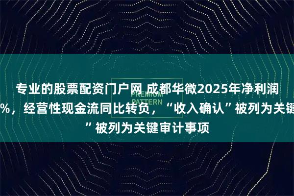 专业的股票配资门户网 成都华微2025年净利润增长近26%，经营性现金流同比转负，“收入确认”被列为关键审计事项